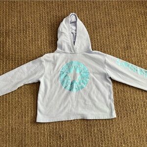 Converse cropped hoodie. Size girl XL.